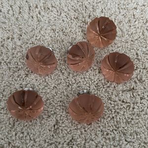 6 Pink Anthropologie Dresser Knobs